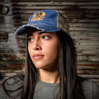 6 Panel Herringbone Low-Profile Distressed Cap