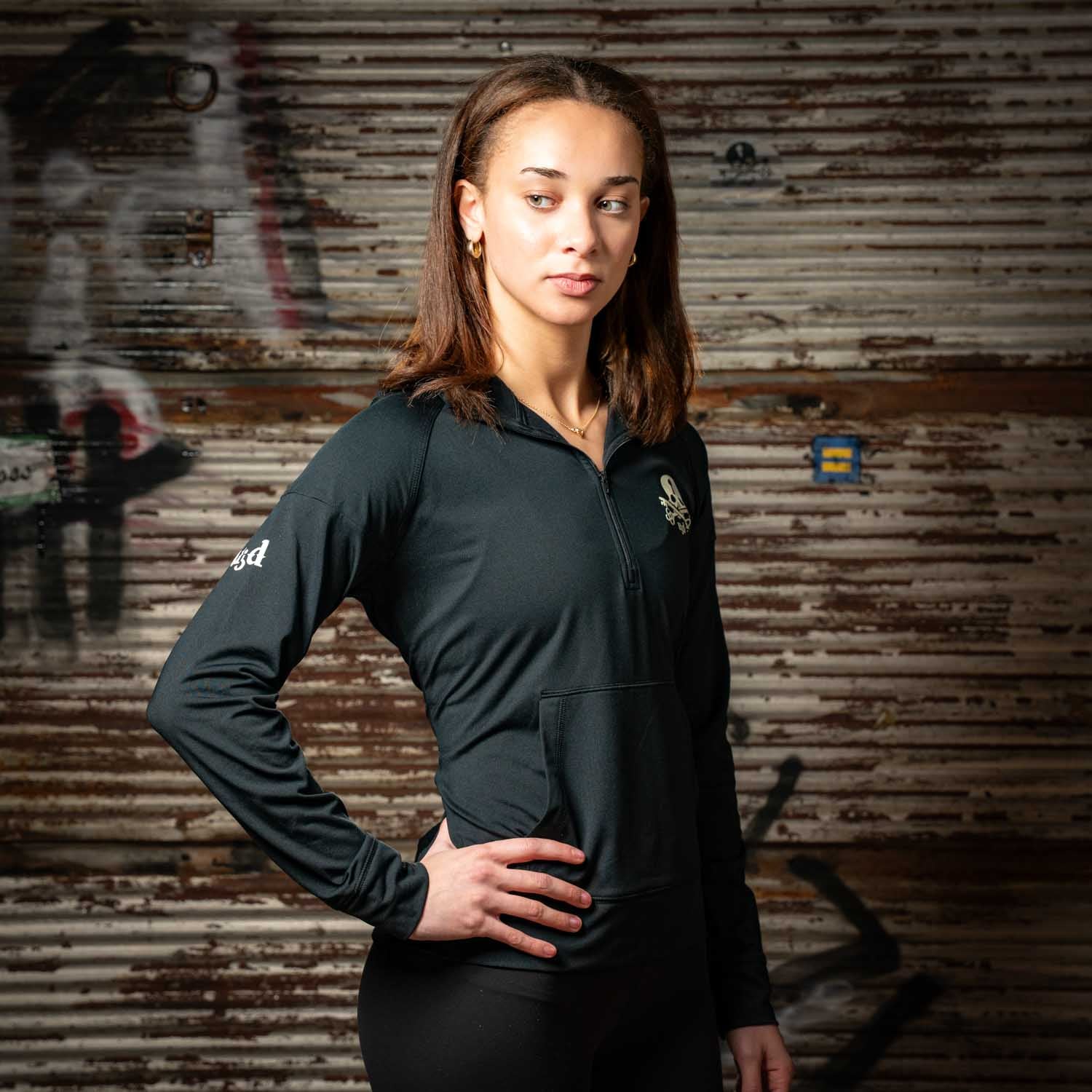 Women’s Half-Zip Lightweight Athletic Hoodie