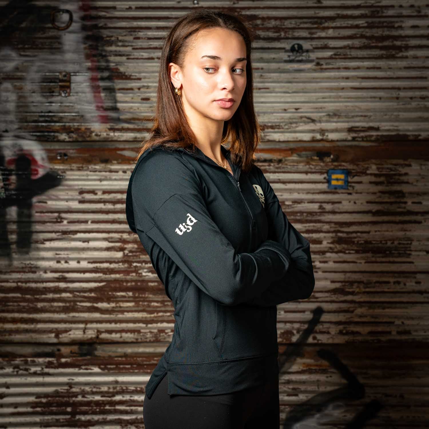 Women’s Half-Zip Lightweight Athletic Hoodie