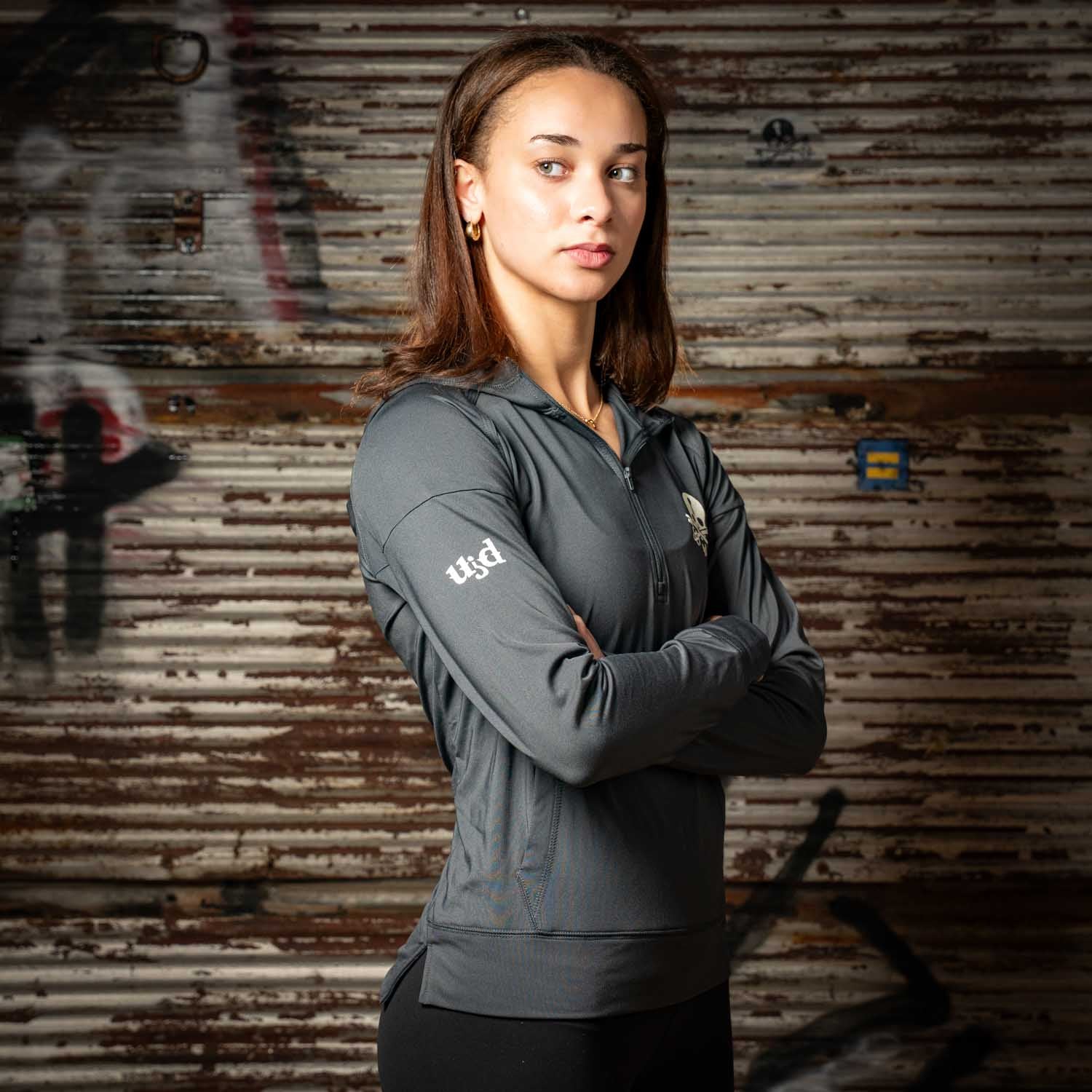 Women’s Half-Zip Lightweight Athletic Hoodie